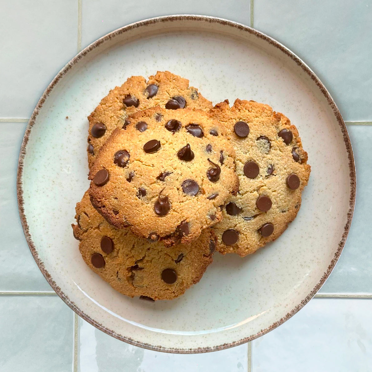 cookies de almendra con chocolate 
