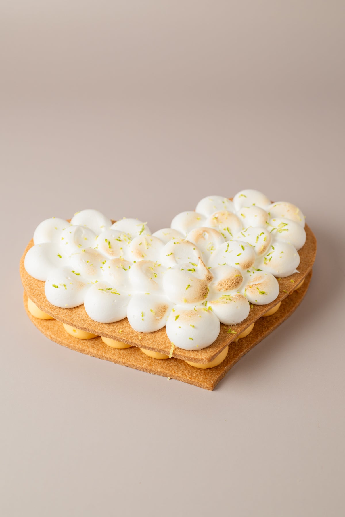 Tarta de corazón Limón y merengue