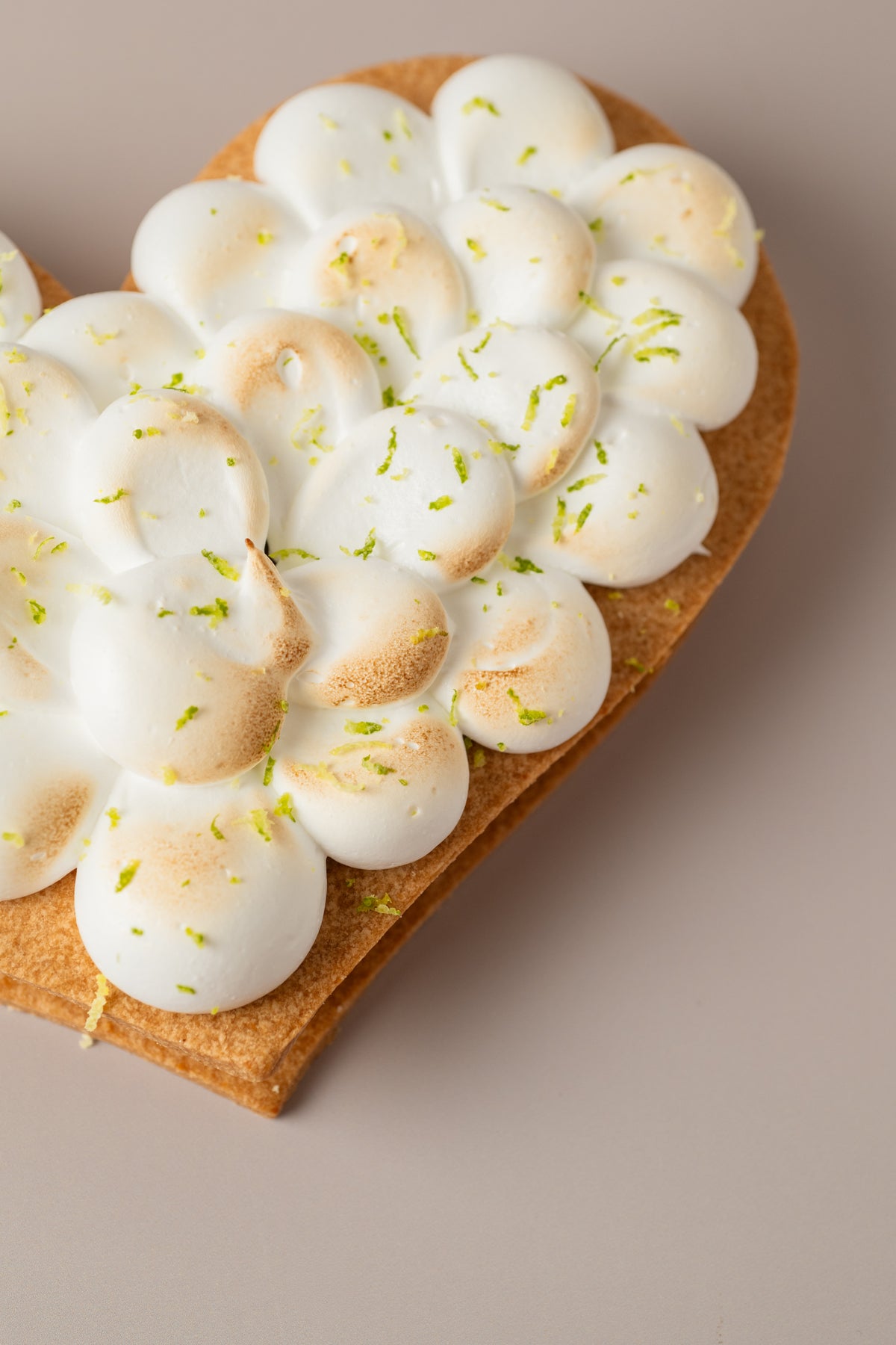 Tarta de corazón Limón y merengue