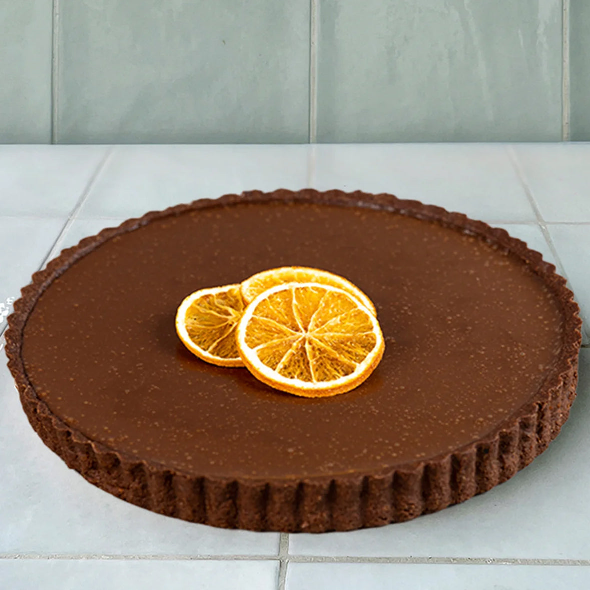 TARTA de chocolate y naranja