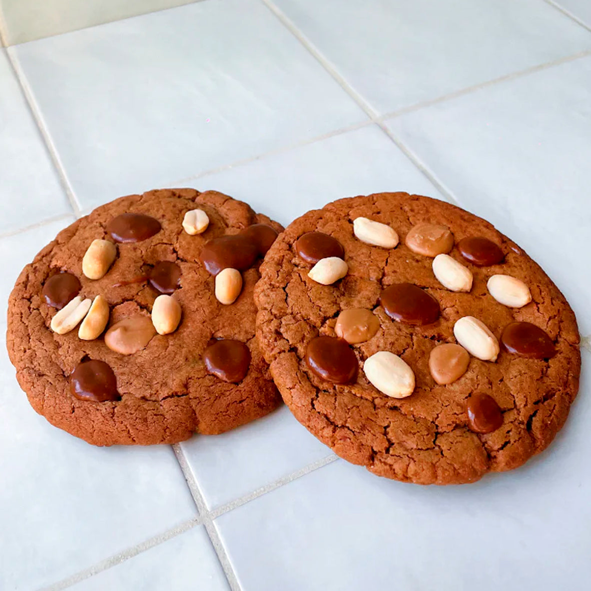 Cookie de Cacahuete con Dulce de Leche