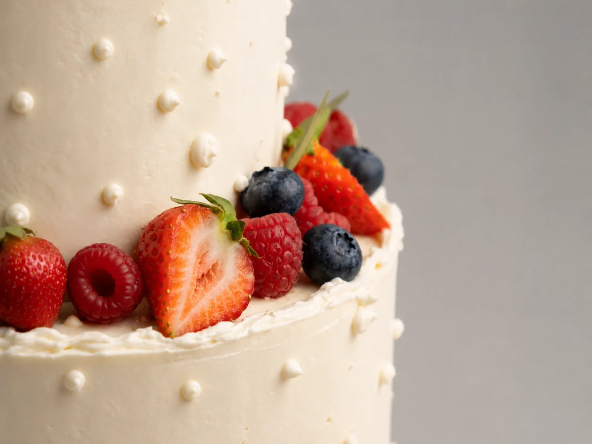 Tarta Perlada de Frutos Rojos