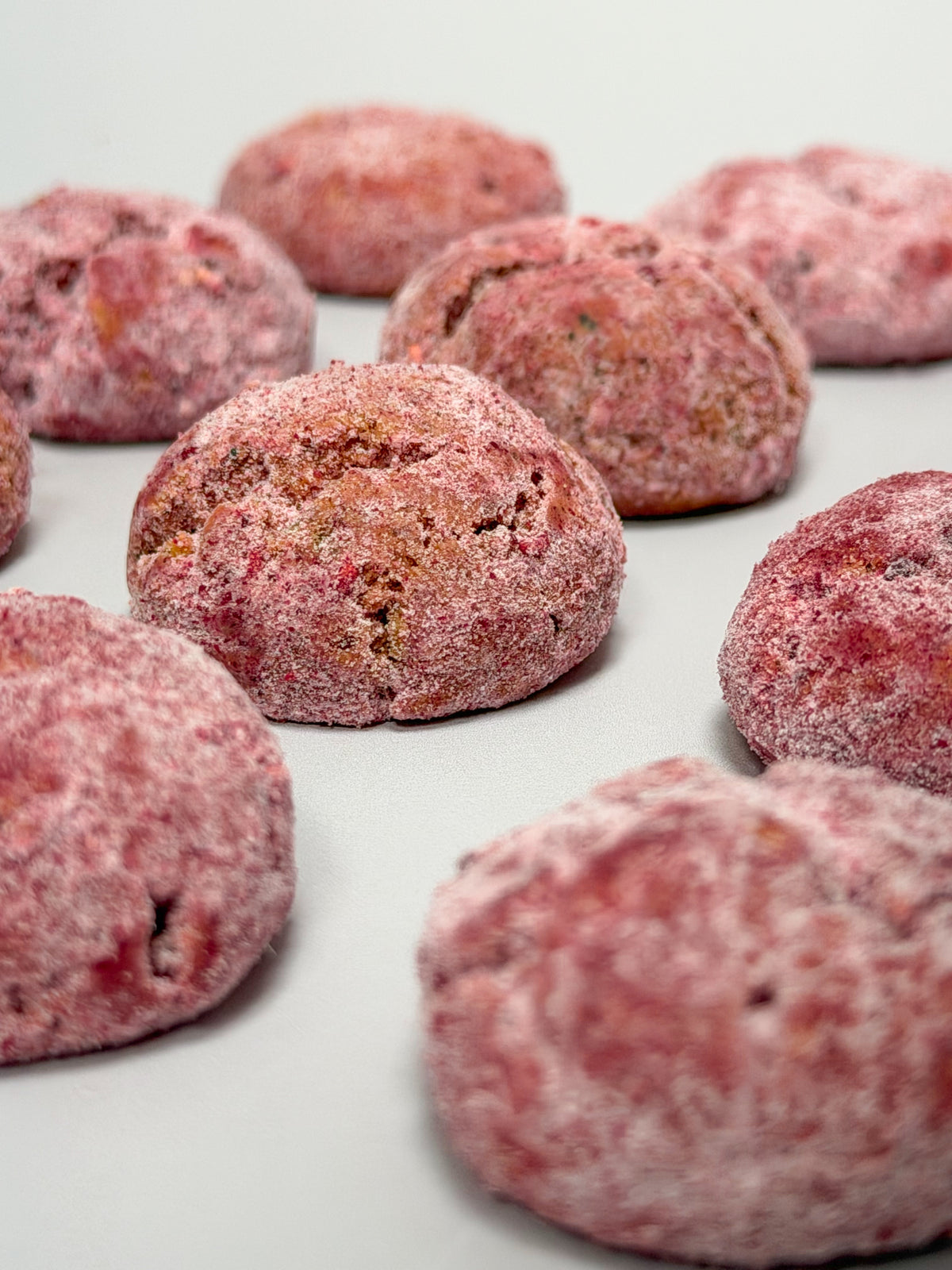 Bolitas de nieve rosa